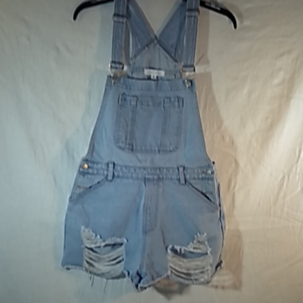 Overall jeans shorts M - Picture 2 of 6